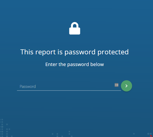 password protected report